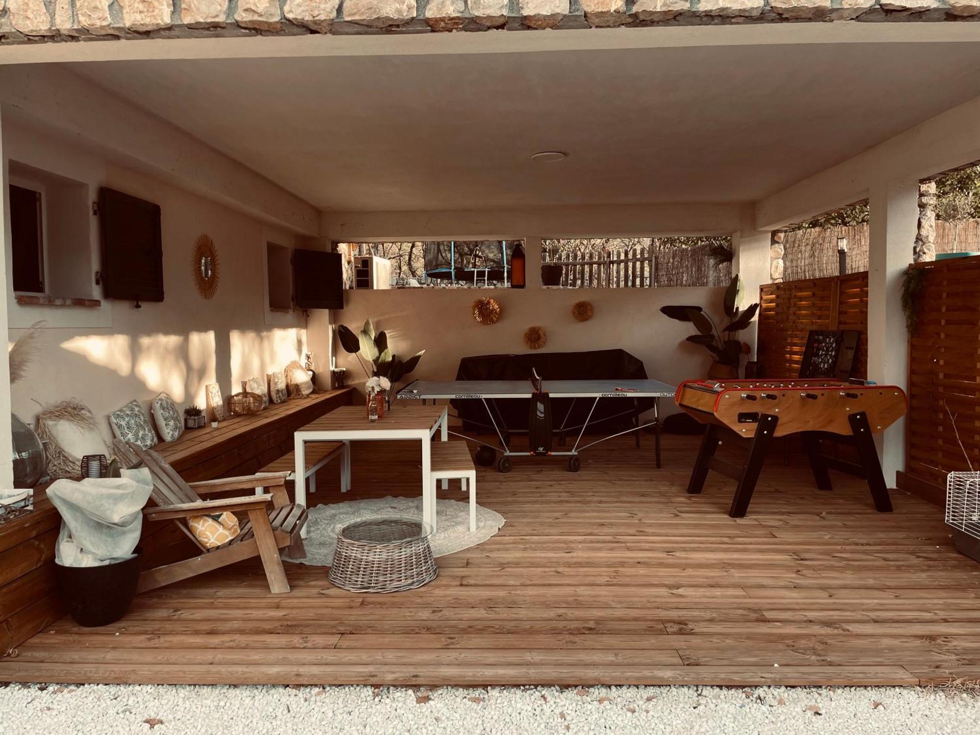 2P Au Coeur Des Montagnes Avec Piscine Chauffee Apartment พูเจต-เทนิแยร์ ภายนอก รูปภาพ